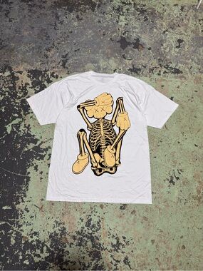 Kaws Skeleton New Fiction Bone T-Shirt (XL)